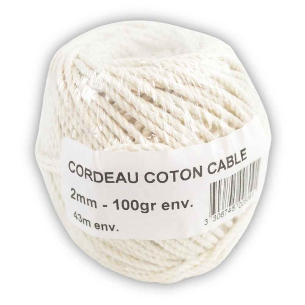 COTON CABLE 2 MM 100GR